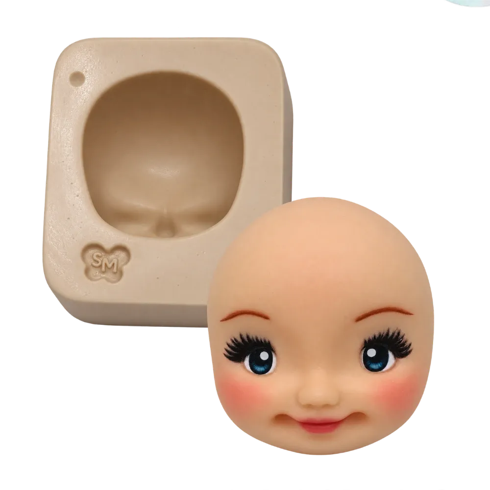 Molde de Silicone Rostinho Estilo Infantil M - Cód 749