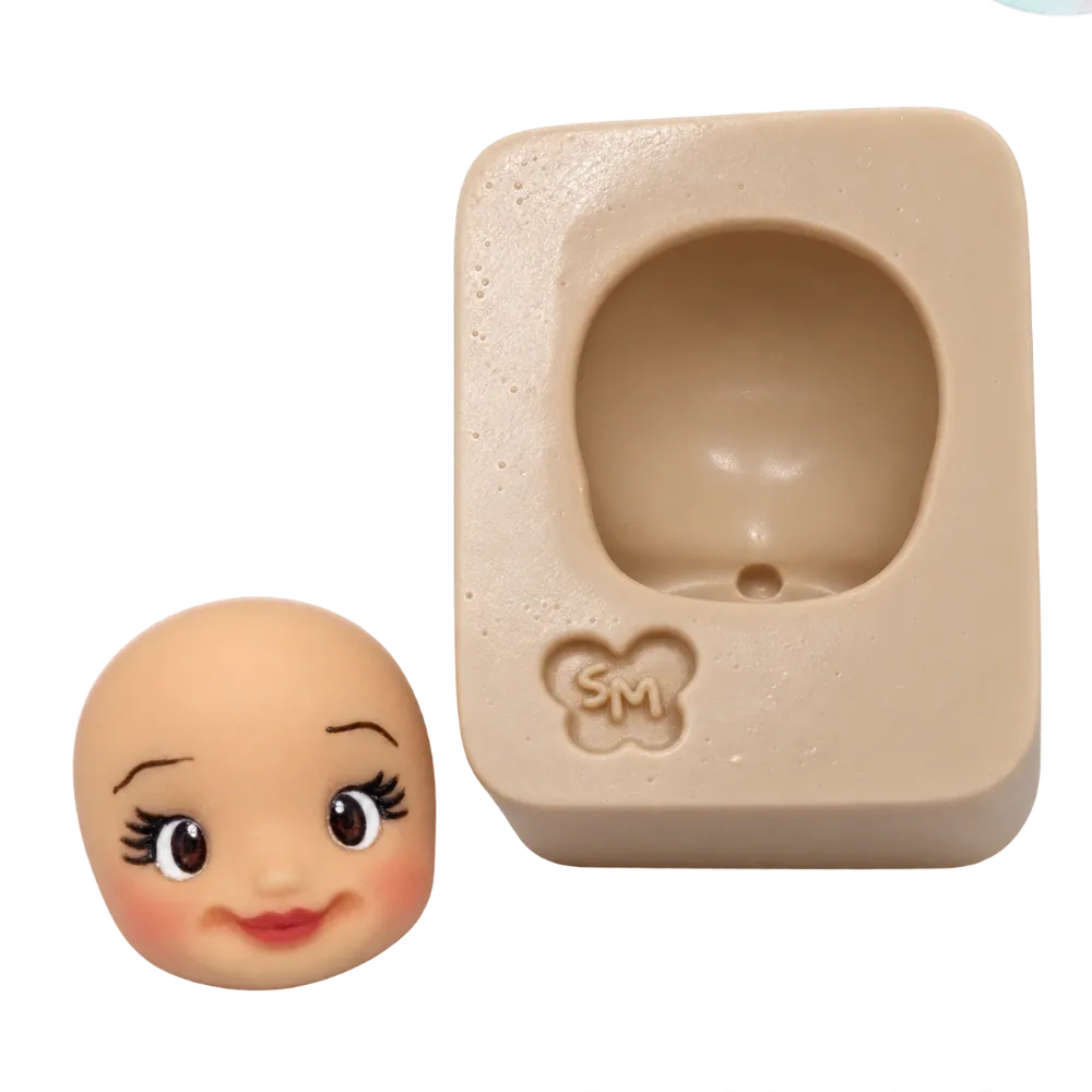 Molde de Silicone Rostinho Estilo Infantil P - Cód 748
