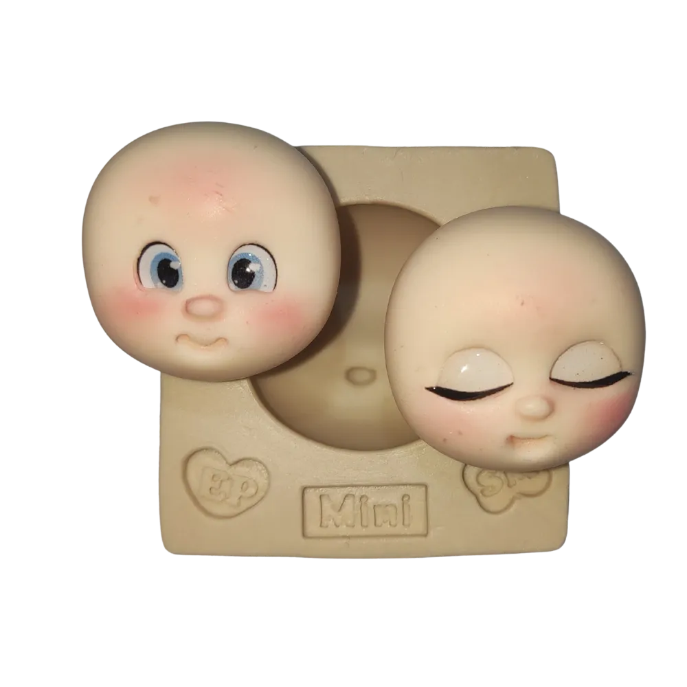 Molde de Silicone Rostinho Narizinho Paixão Mini  - Cód 2411