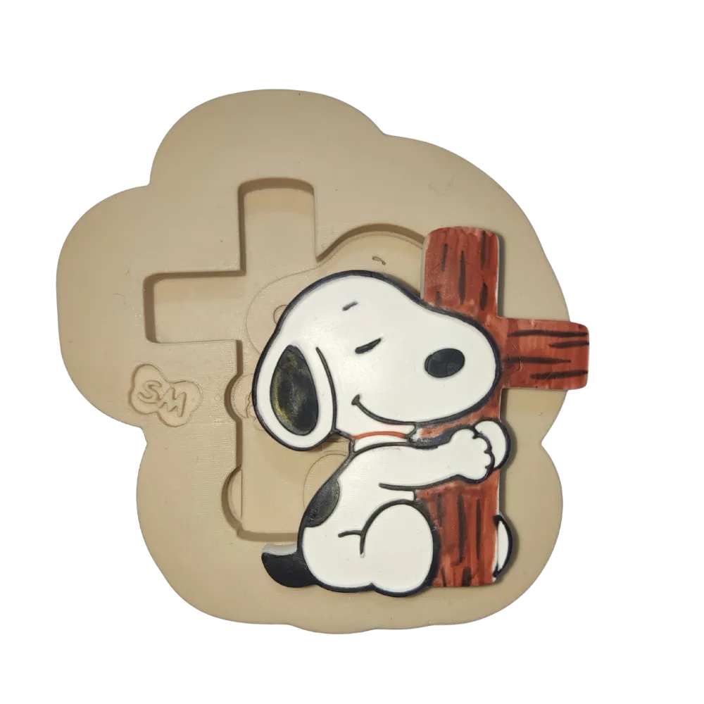 Molde de Silicone Snopdog Cruz Estilo Cartoon - Cód 2417