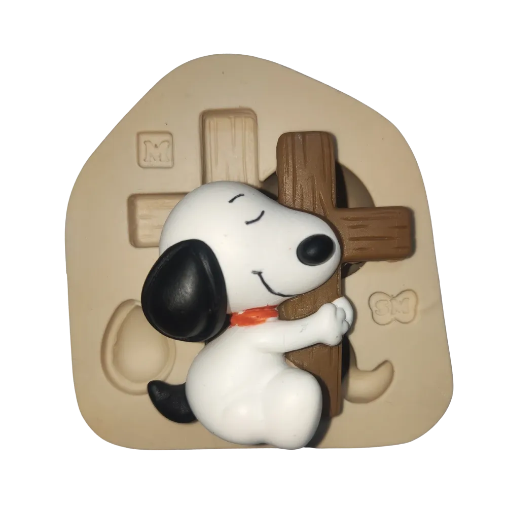 Molde de Silicone Snopdog Cruz Fofinho M  - Cód 2416