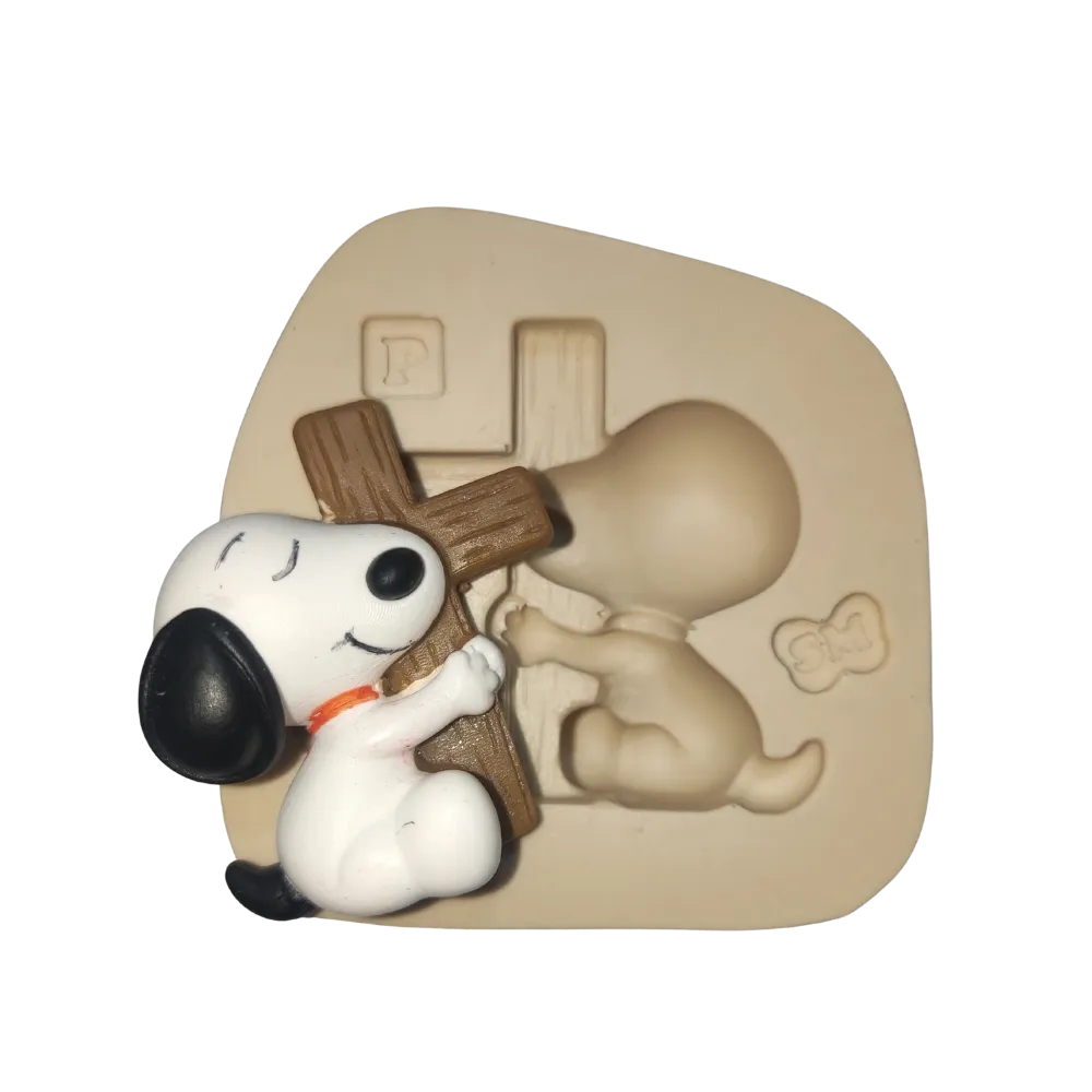 Molde de Silicone Snopdog Cruz Fofinho P - Cód 2415