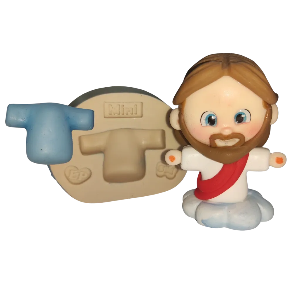 Molde de Silicone Temas Biblícos Paixão Túnica Mini - Cód 2412