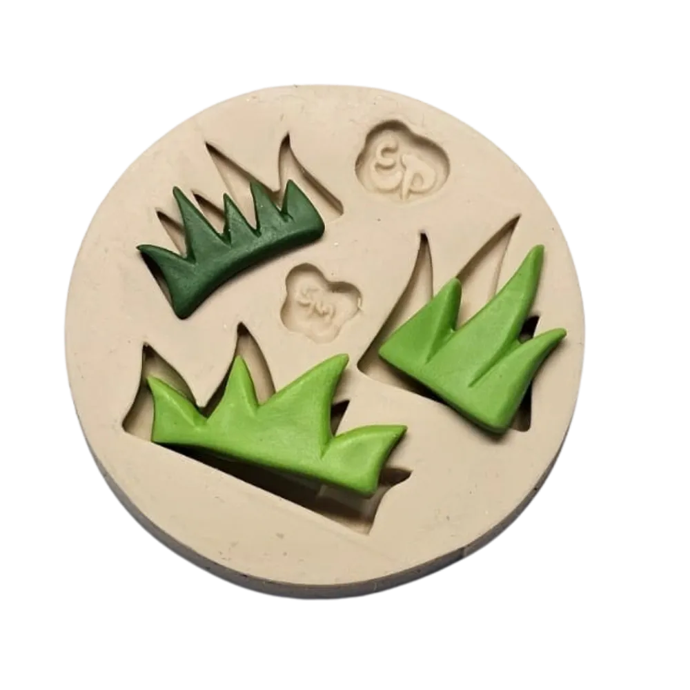 Molde de Silicone Trio de Graminhas Paixão - Cód 2348