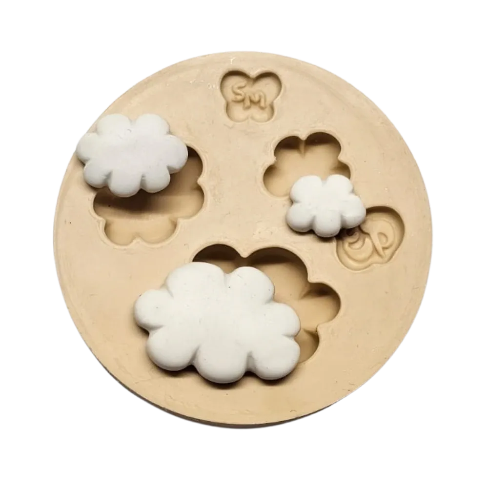 Molde de Silicone Trio de Nuvens Paixão - Cód 2346