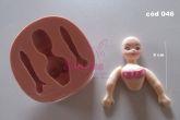 Molde de Silicone Corpo de Dama com Busto - Cód 046