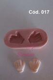Molde de Silicone Luvas PP - Cód 017