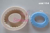 Molde de silicone- Moldura ondulada Cód 114
