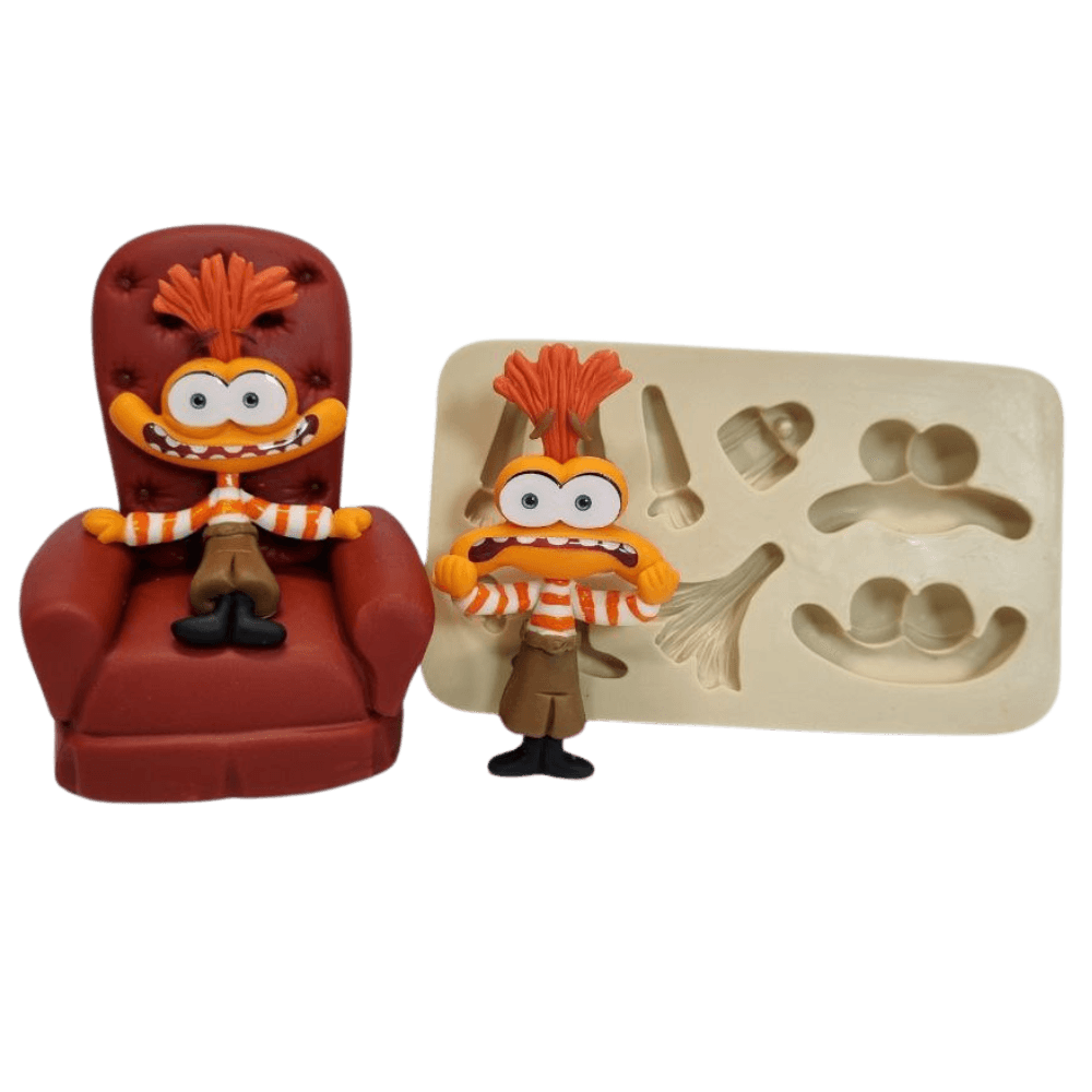 Molde de Silicone Aplique paixão ansiedade - cod 1547