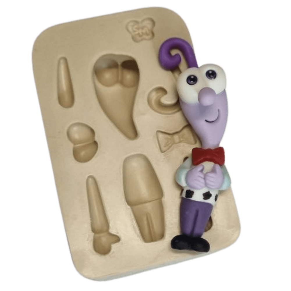 Molde de Silicone Aplique paixão medo - cod 1552