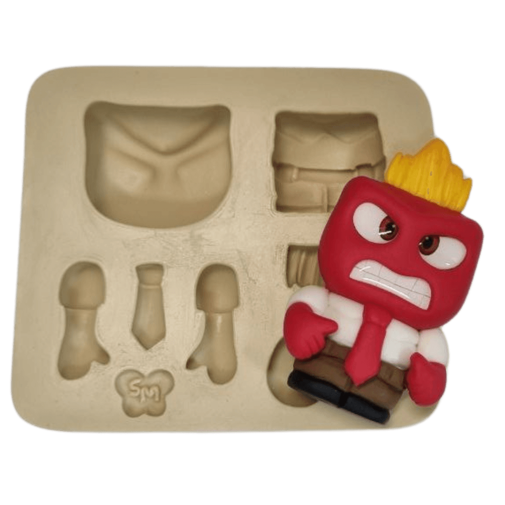 Molde de Silicone Aplique paixão raiva - cod 1548