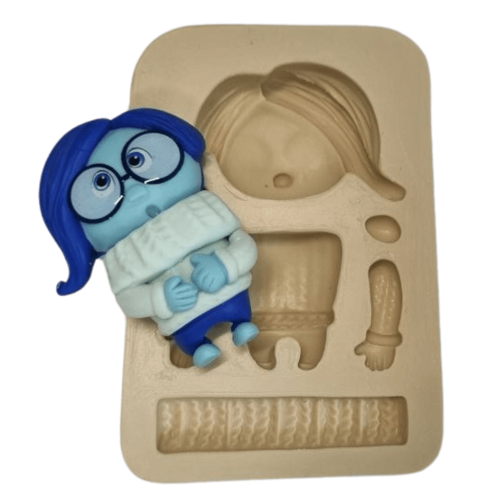 Molde de Silicone Aplique paixão tristeza - cod 1546