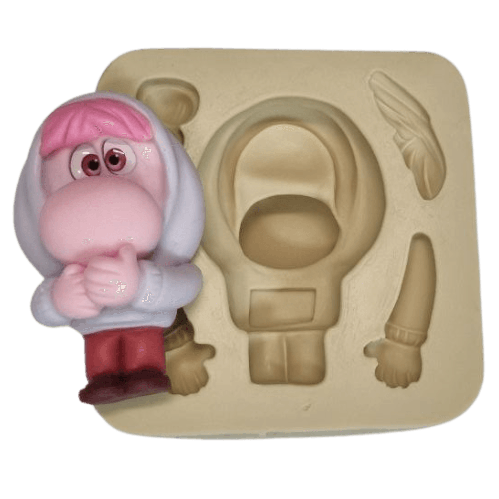 Molde de Silicone Aplique paixão vergonha - cod 1549