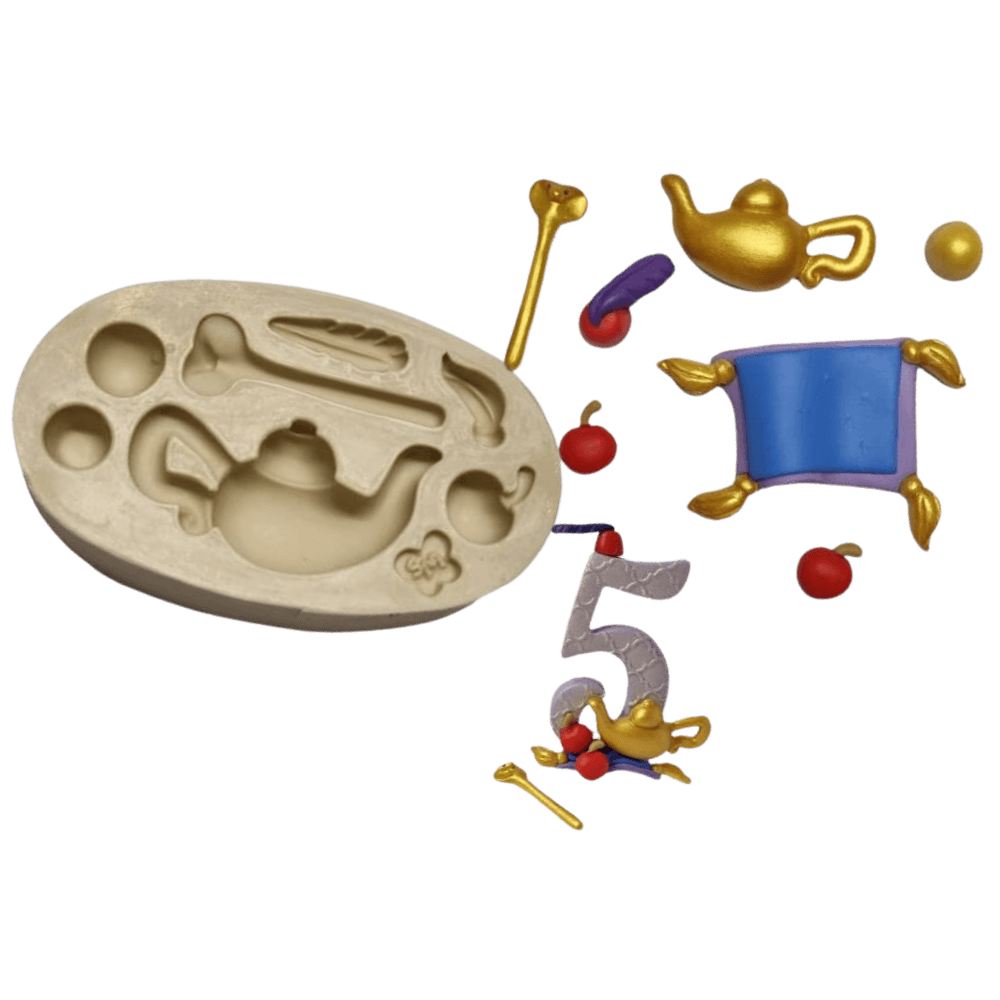 Molde de Silicone Apliques 1001 Noites - Cód 1178