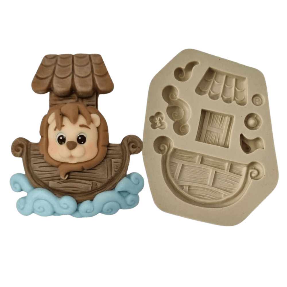 Molde de Silicone Arca de Noé Paixão P - Cód 1187