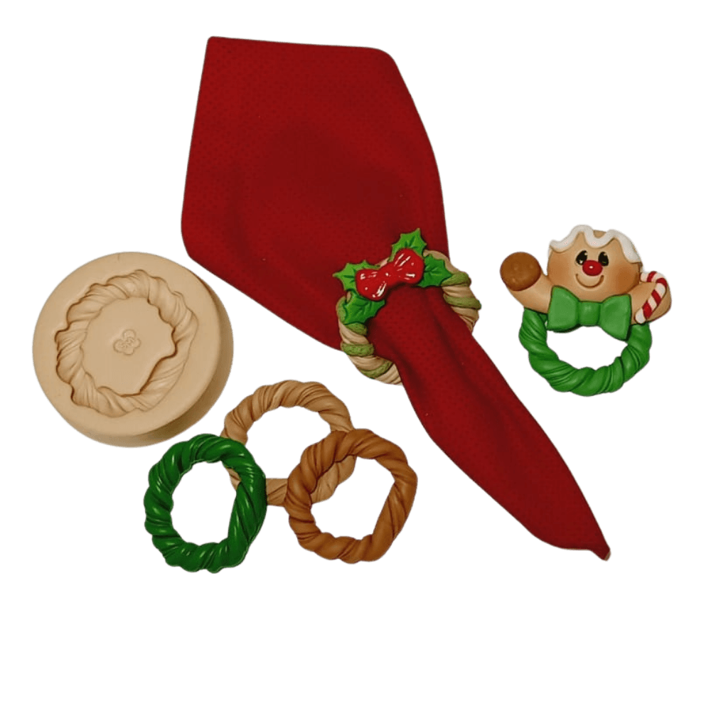 Molde de Silicone Argola Trançadinha - Cód 919