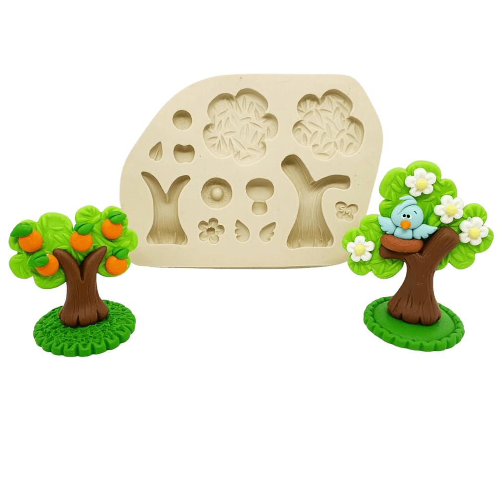 Molde de Silicone Árvores da Van - Cód 976