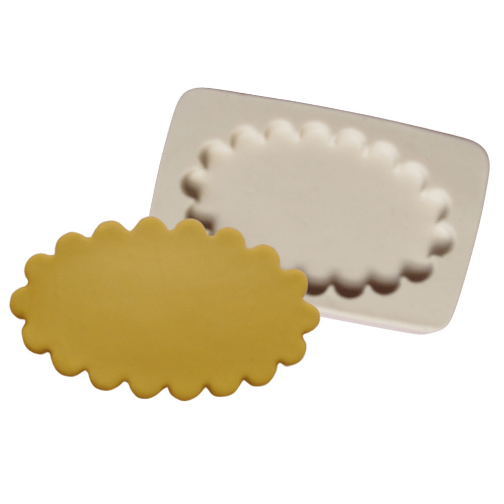 Molde de silicone - Base oval lisa cód 166