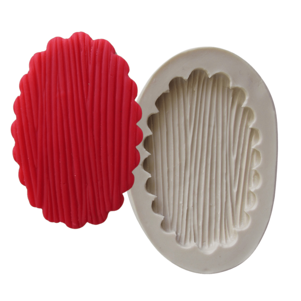 Molde de silicone - Base oval madeira cód 155