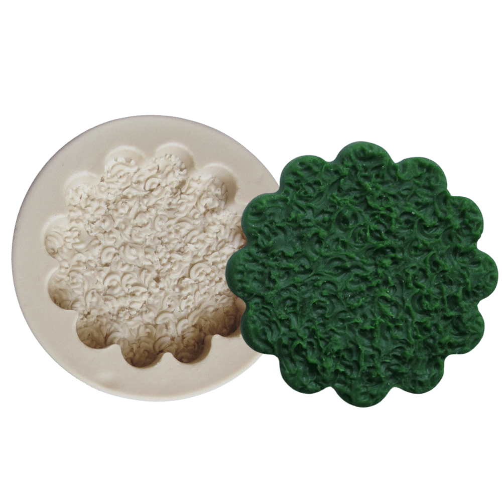 Molde de silicone - Base redonda Grama modelo 2 cód 196