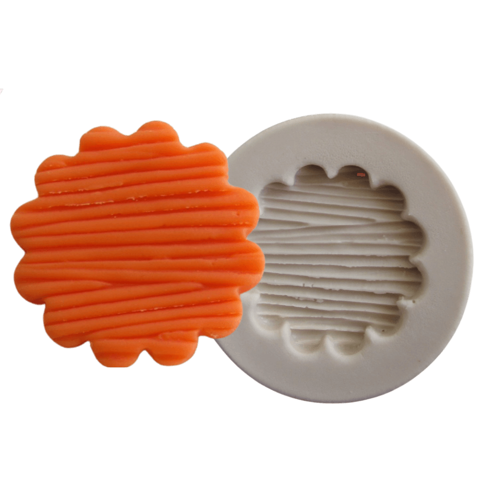 Molde de silicone - Base redonda madeira cód 162