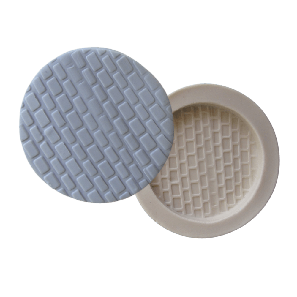 Molde de silicone - Base redonda tijolinho cód 161