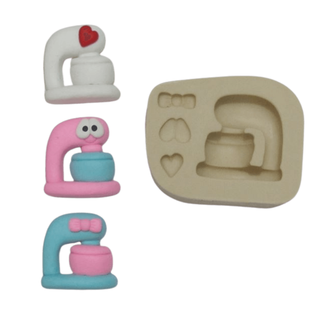 Molde de silicone Batedeira divertida - cód 324