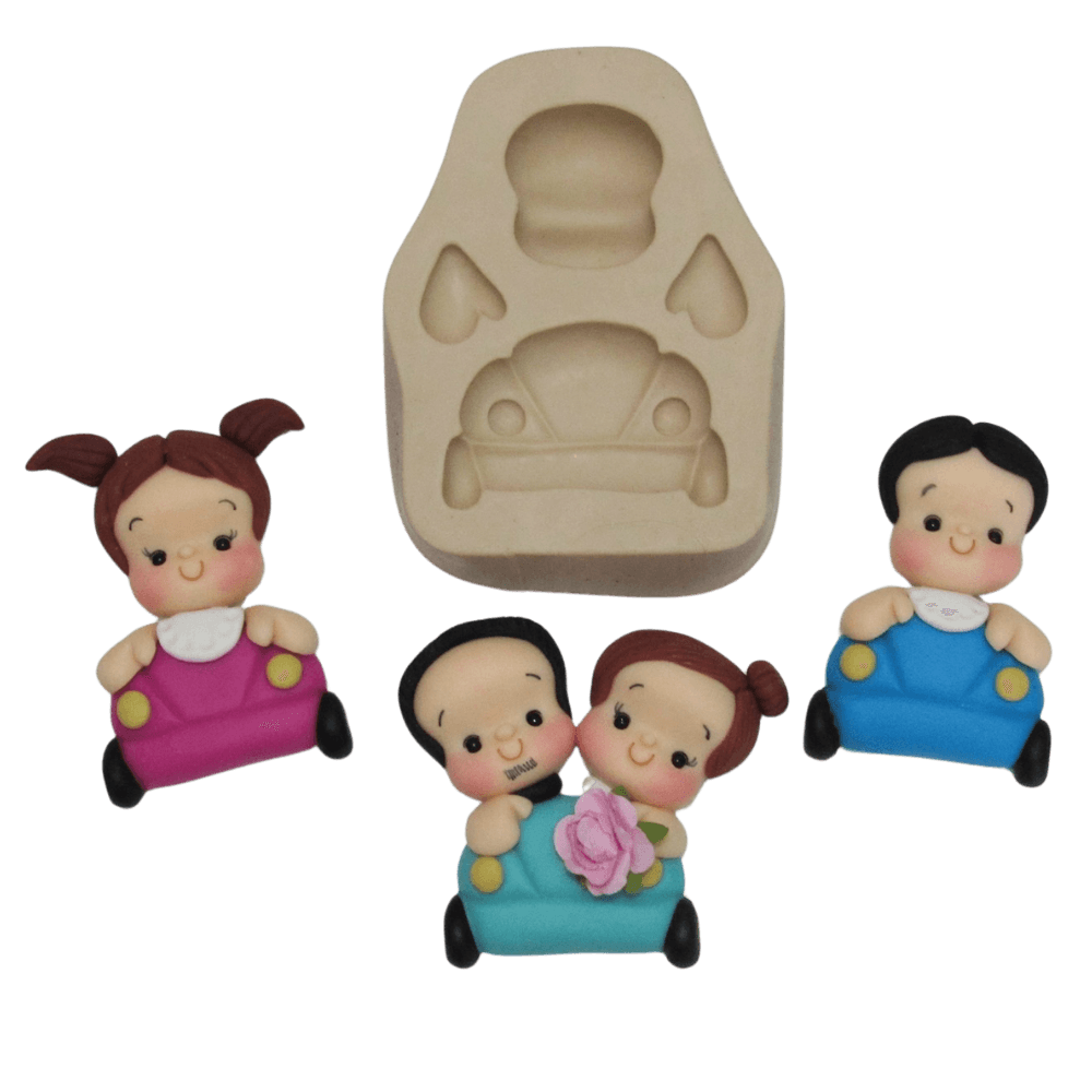 Molde de silicone Bebê a Bordo - cód 298