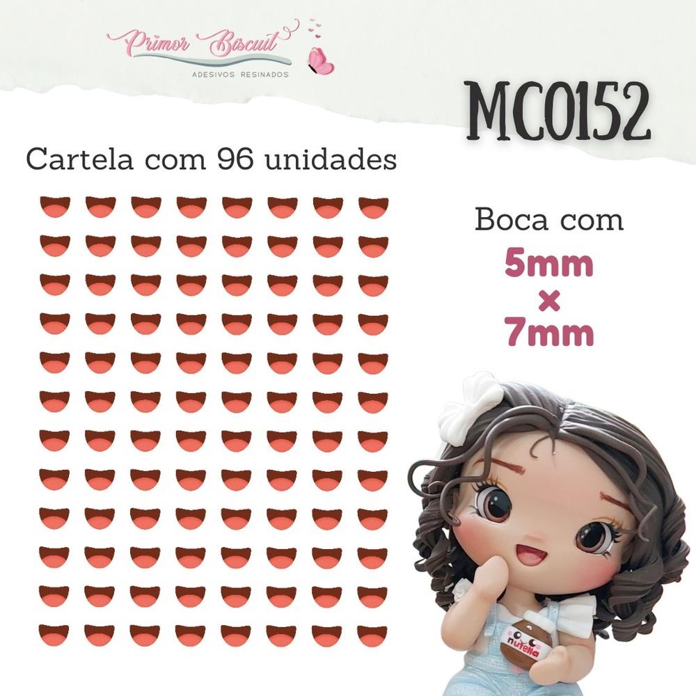 Boca adesiva Resinada MC0152 - 5mm X 7mm