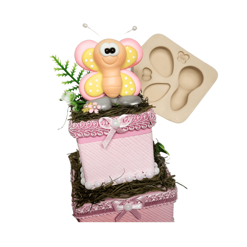 Molde de Silicone Borboletinha Paixão - Cód 1036