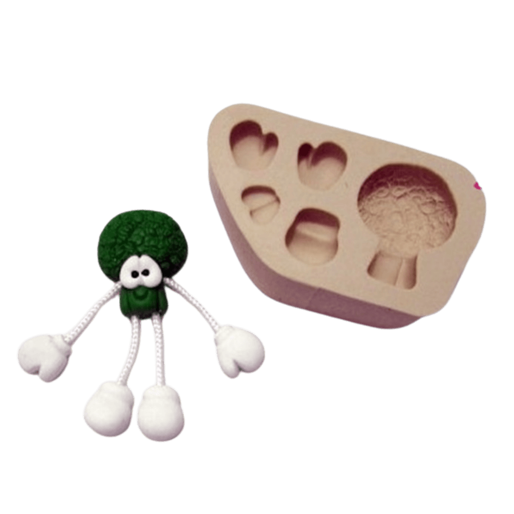 Molde de Silicone Brocolis Divertido - Cód 437