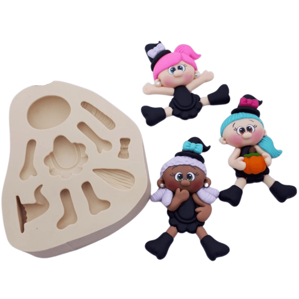 Molde de Silicone Bruxinha - Cód 463