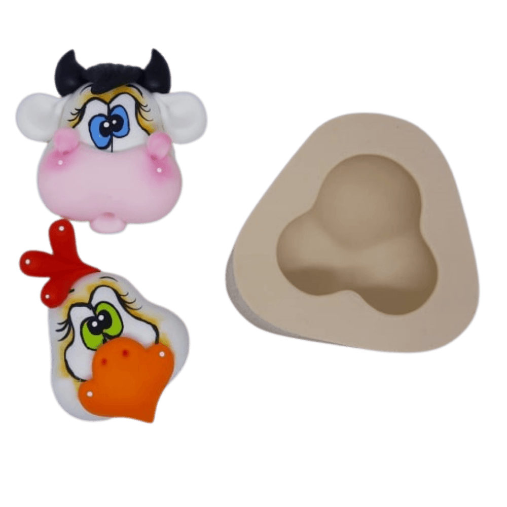 Molde de Silicone Cabeça Country PP
