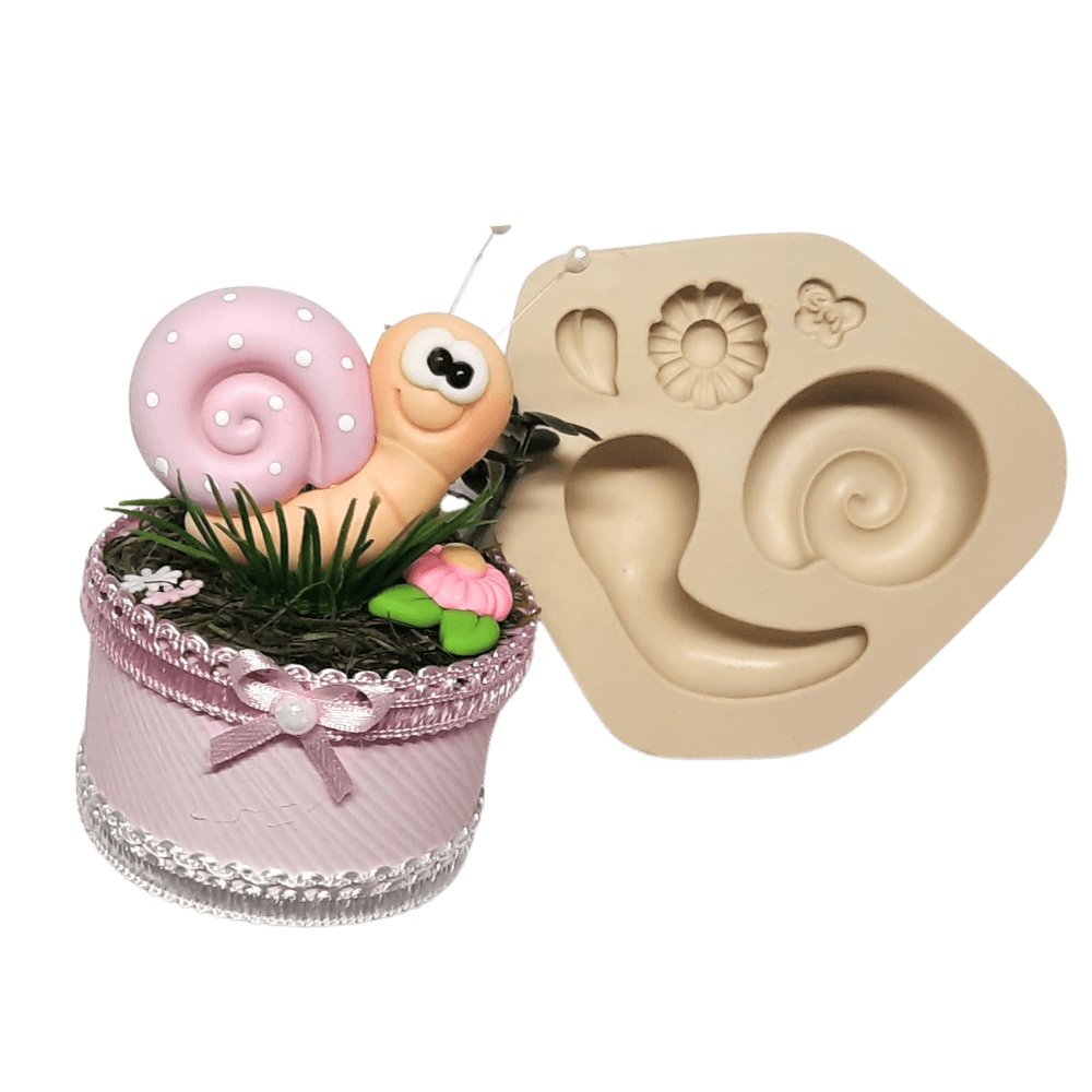 Molde de Silicone Caracol Paixão - Cód 1037