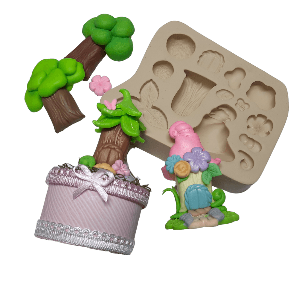 Molde de Silicone Casa de Fadas Paixão - Cód 1032