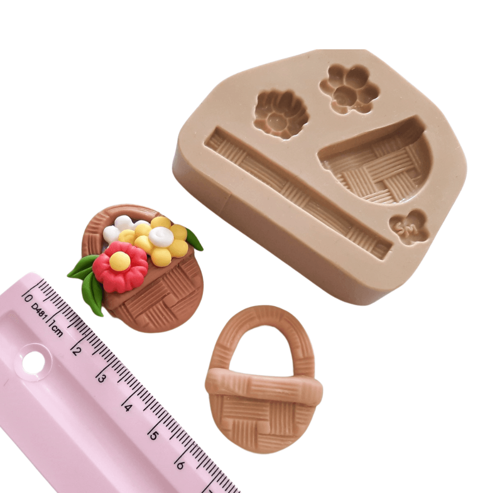 Molde de Silicone Cestinha da Paixão P