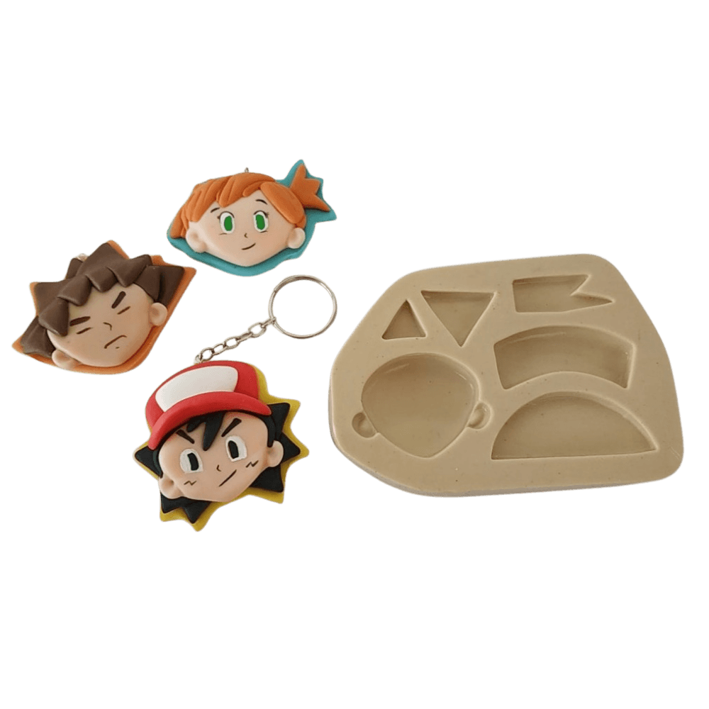 Molde de Silicone Chaveiro Anime Paixão