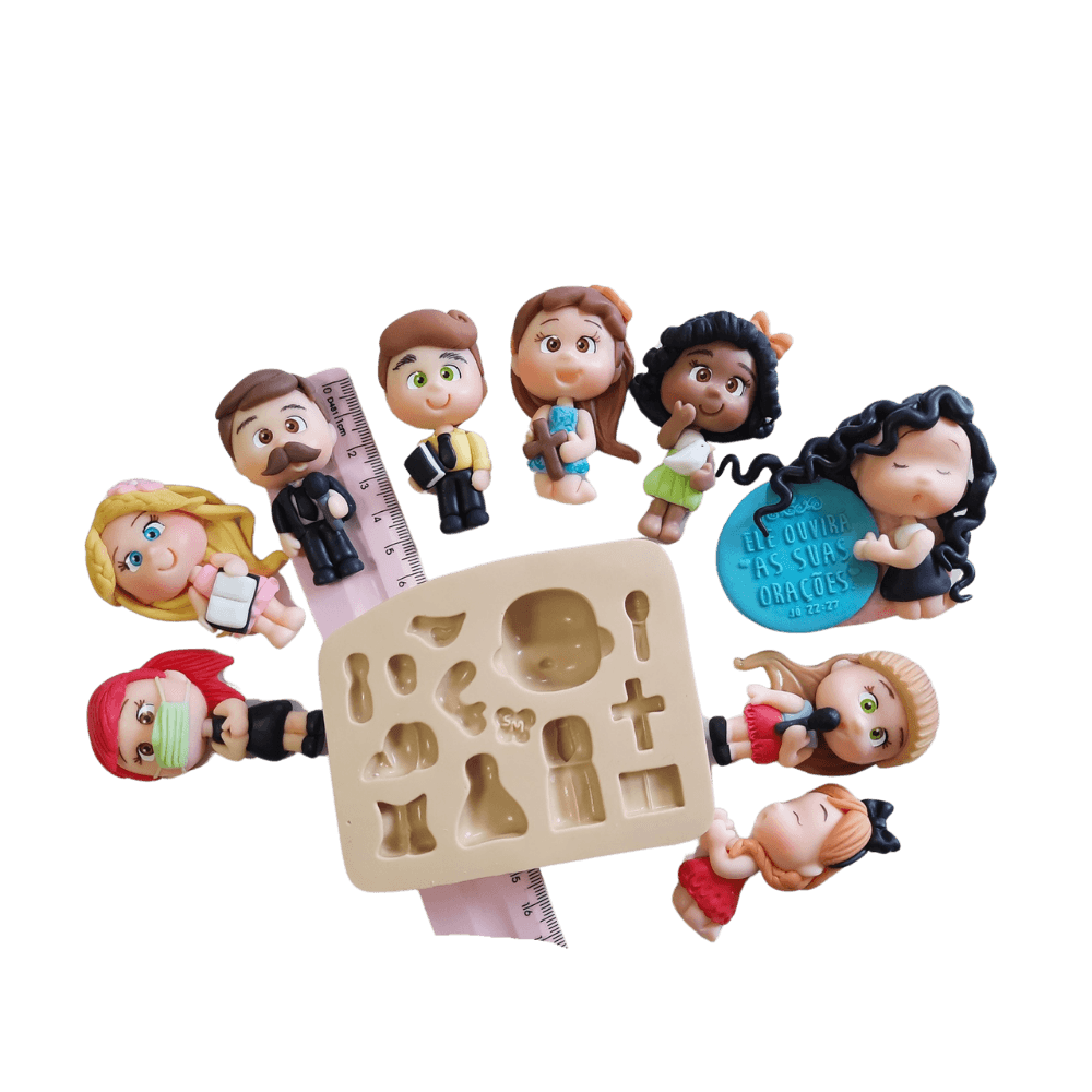 Molde de Silicone Cristãozinhos da Paixão