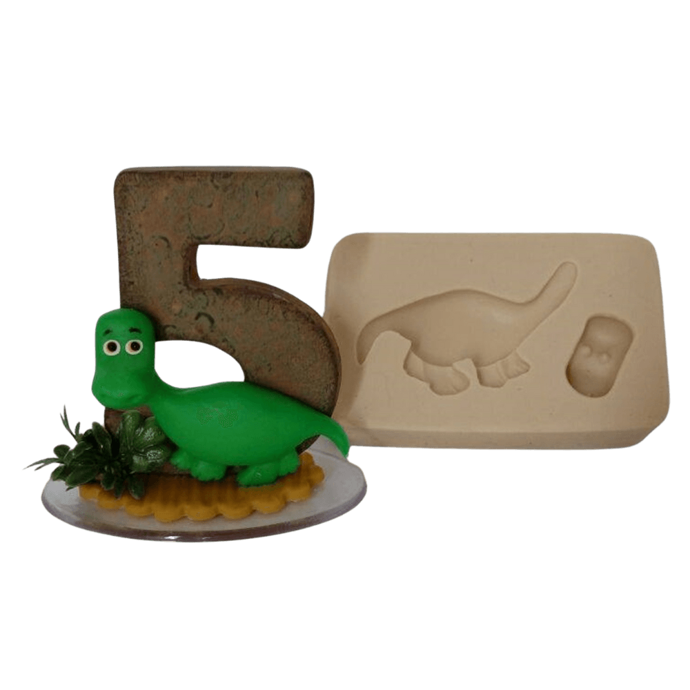 Molde de silicone Dino P - cód 261
