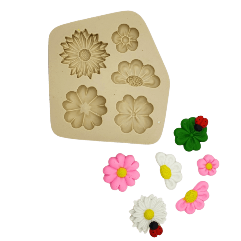 Molde de Silicone Flores Silvestres - Cód 713