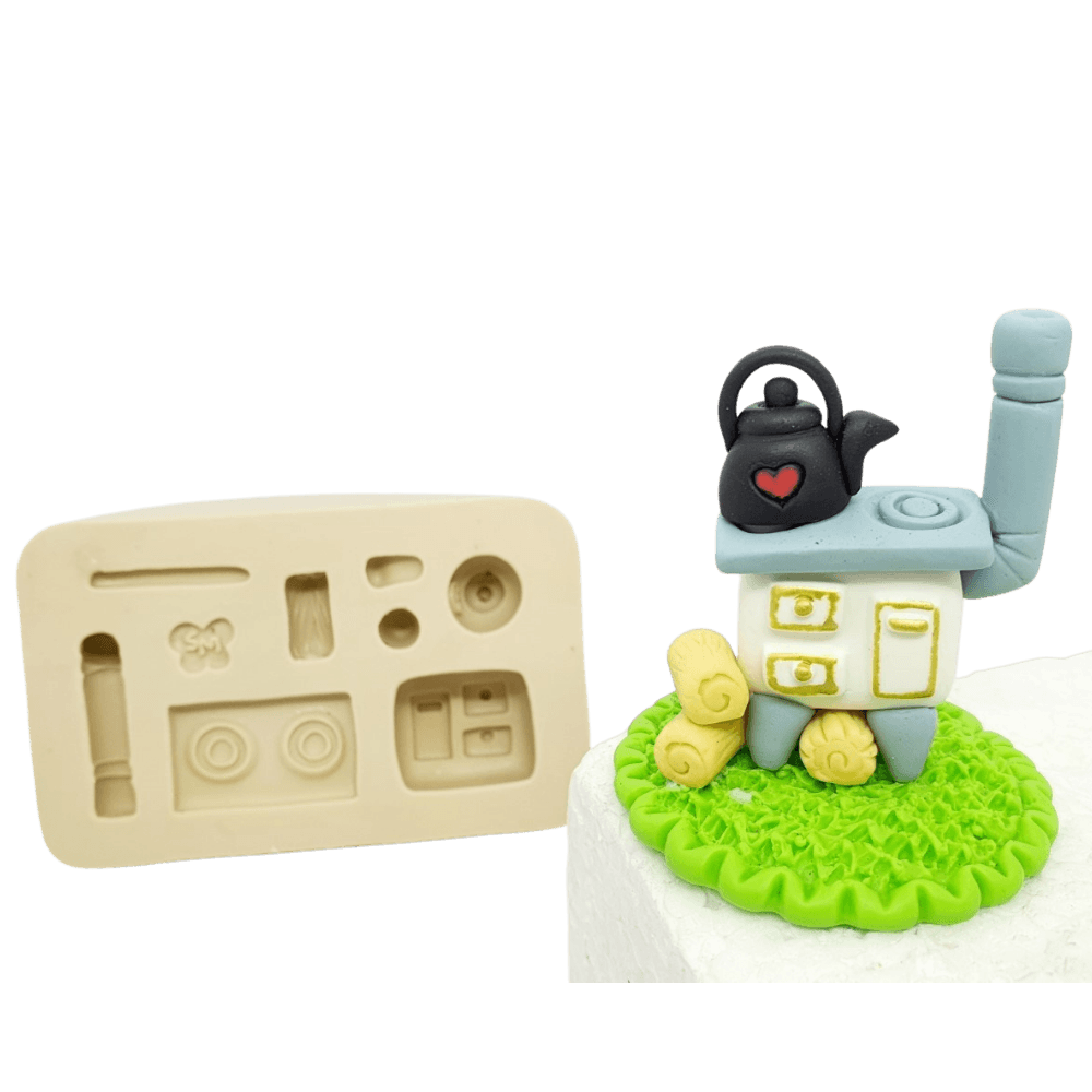 Molde de Silicone Fogão a Lenha da Van - Cód 985