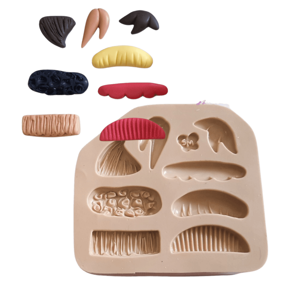 Molde de Silicone Franjinhas para Apliques Paixão - Cód 847