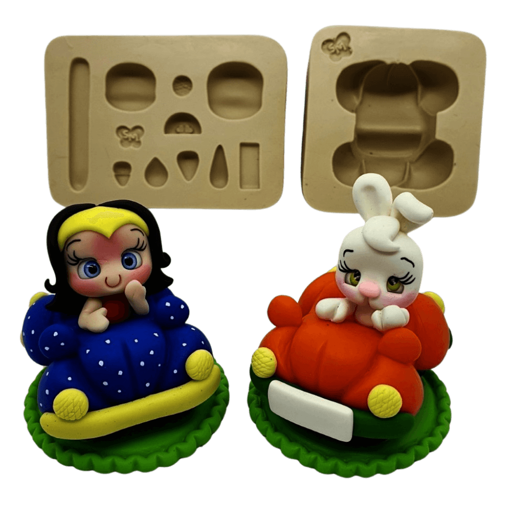 Molde de Silicone Fusquinha 3D - Cód 991