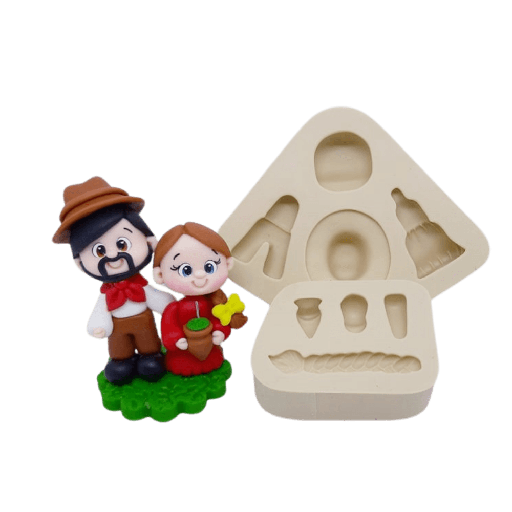 Molde de Silicone Gauchinhos da Van