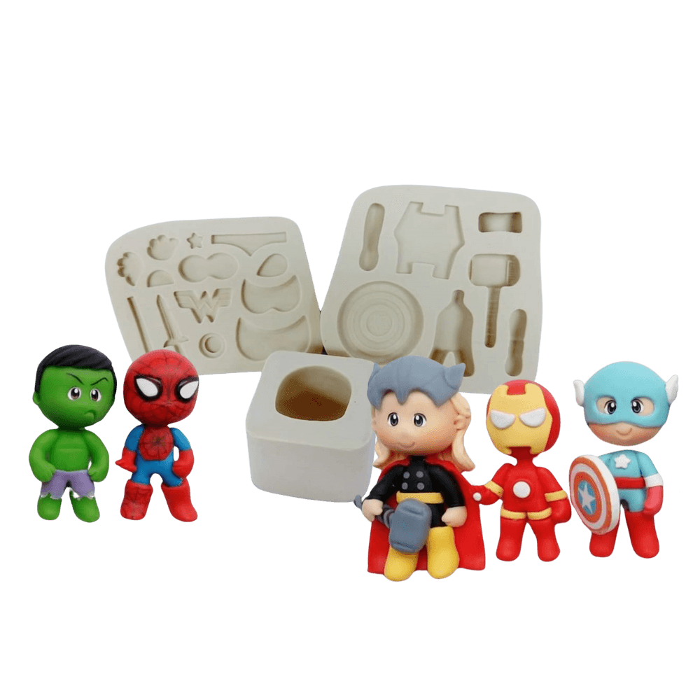 Molde de Silicone Heróis e Heroínas Paixão - Cód 427
