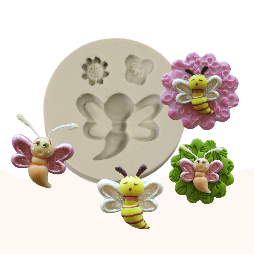 Molde de Silicone Insetinho charmosinho - Cód 1581