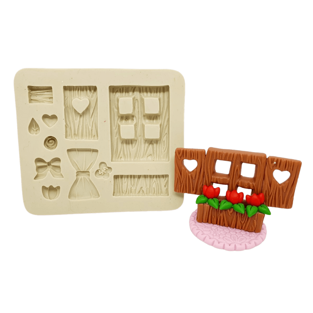Molde de Silicone Janelinha Encantada - Cód 978