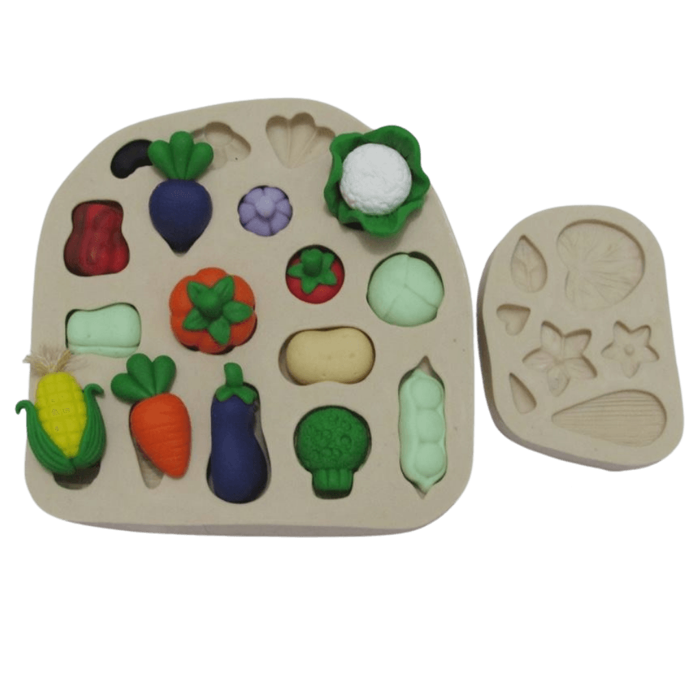 Molde de silicone Kit Legumes - cód 331