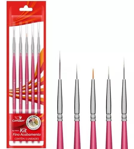 Kit pincel fino acabamento N° 596/0 Condor