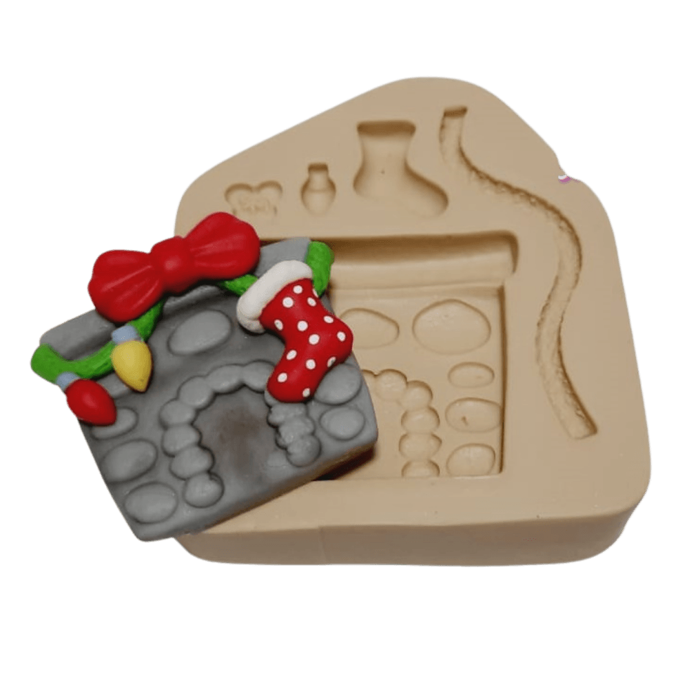Molde de Silicone Lareira Paixão - Cód 923